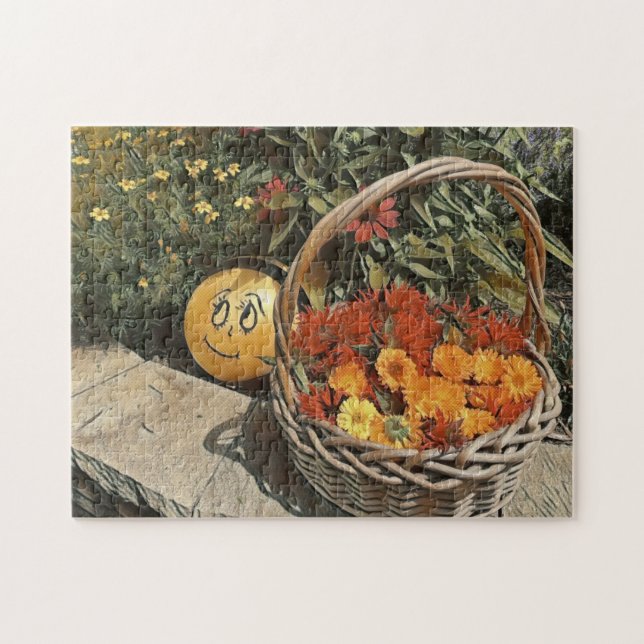 Puzzle Panier De Fleurs (Horizontal)