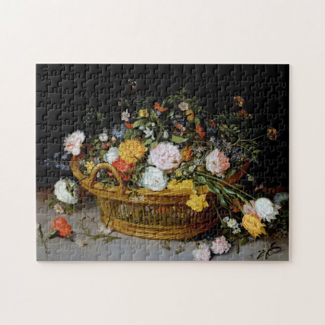 Puzzle Panier de fleurs, Jan Brueghel le plus jeune (Horizontal)