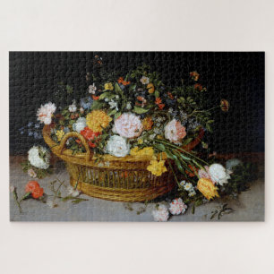 Puzzle Panier de fleurs, Jan Brueghel le plus jeune