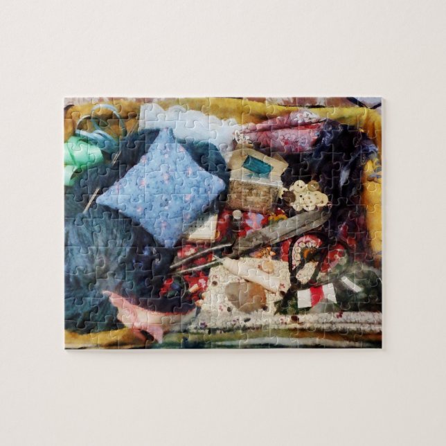 Puzzle Panier de fournitures de couture (Horizontal)