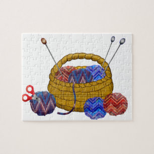 Puzzle Panier de l'artisanat crochet des aiguilles de Tri