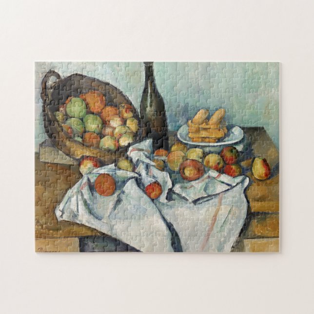Puzzle Panier de pommes Still Life Cezanne Peinture Art (Horizontal)