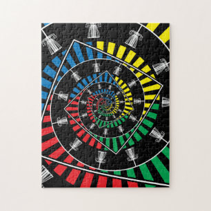 Puzzle Paniers de golf de disques tournants