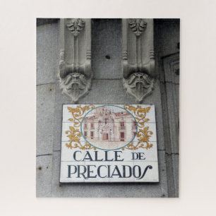 Puzzle Panneau de la rue Madrid - 16x20 - 520 pcs Jigsaw