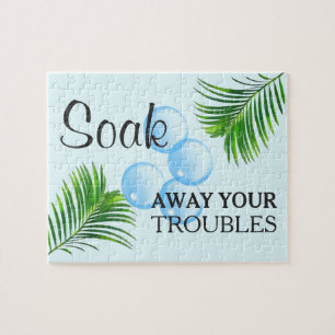 Puzzle Panneau de motivation tropical pour salle de lessi