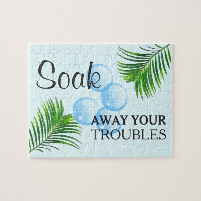 Puzzle Panneau de motivation tropical pour salle de lessi (Horizontal)