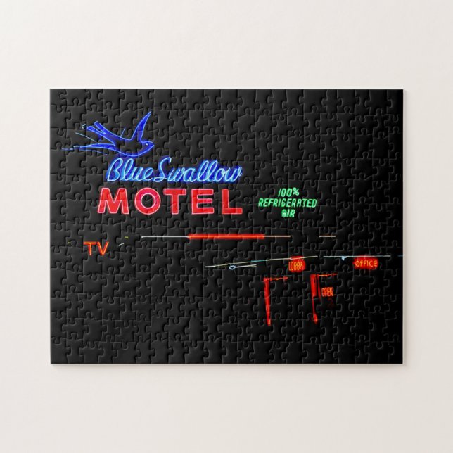Puzzle Panneau du Motel Blue Swallow, Route 66, Tucumcari (Horizontal)