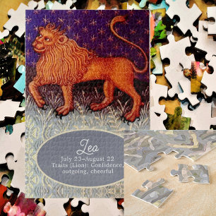 Puzzle Panneau Lion Zodiac Lion Horoscope Anniversaire