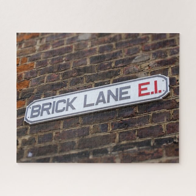 Puzzle Panneaux de rue de London Brick Lane - 16x20 - 520 (Horizontal)