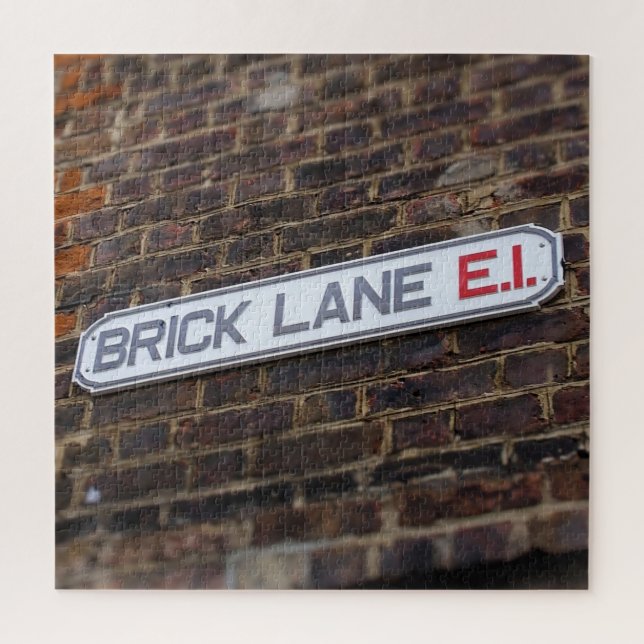 Puzzle Panneaux de rue de London Brick Lane - 20x20 - 676 (Vertical)