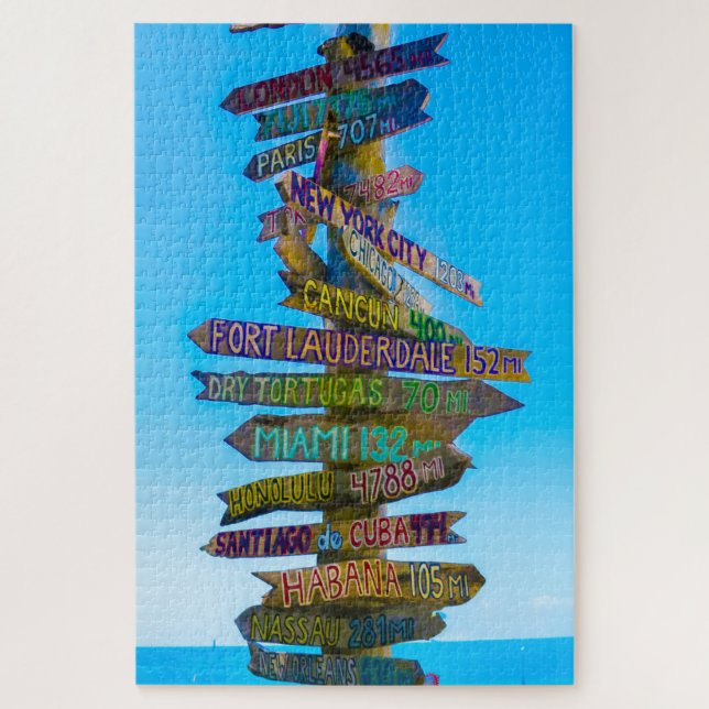 Puzzle Panneaux de signalisation Nous aimons la Floride (Vertical)