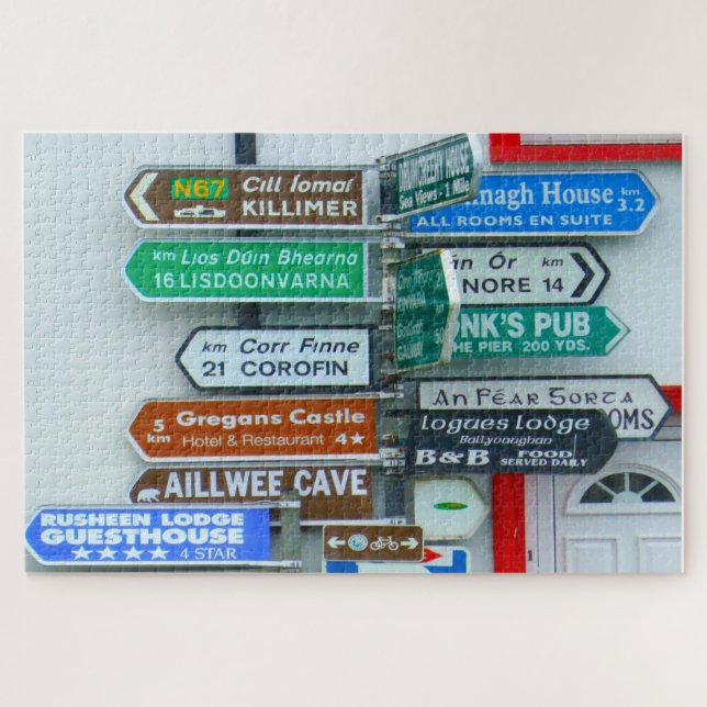 Puzzle Panneaux indicateurs en Irlande (Horizontal)