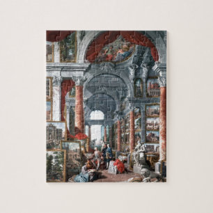 Puzzle Pannini - galerie des vues de Rome moderne
