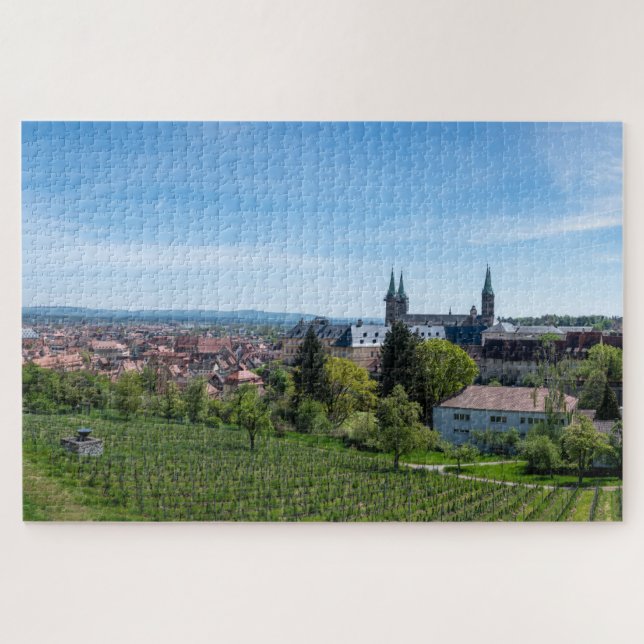 Puzzle Panorama de la vieille ville historique de Bamberg (Horizontal)
