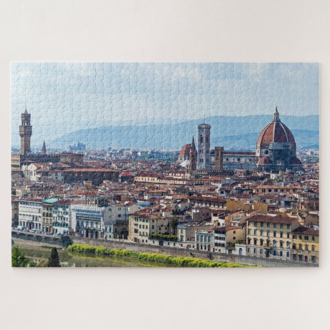 Puzzle Panoramique des monuments de Florence, Toscane, It (Horizontal)