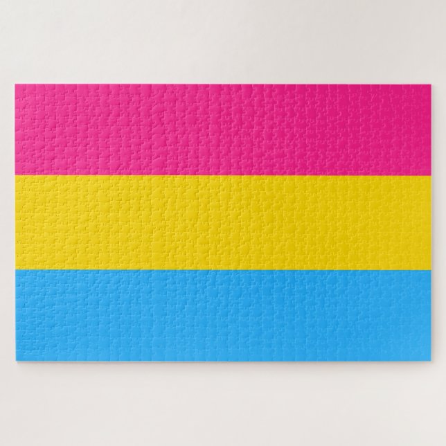 Puzzle Pansexual Pride (Pan Flag) (Horizontal)