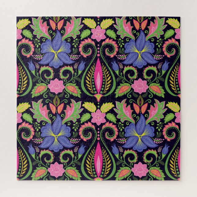 Puzzle Pansy classique : Papier peint Vintage (Vertical)