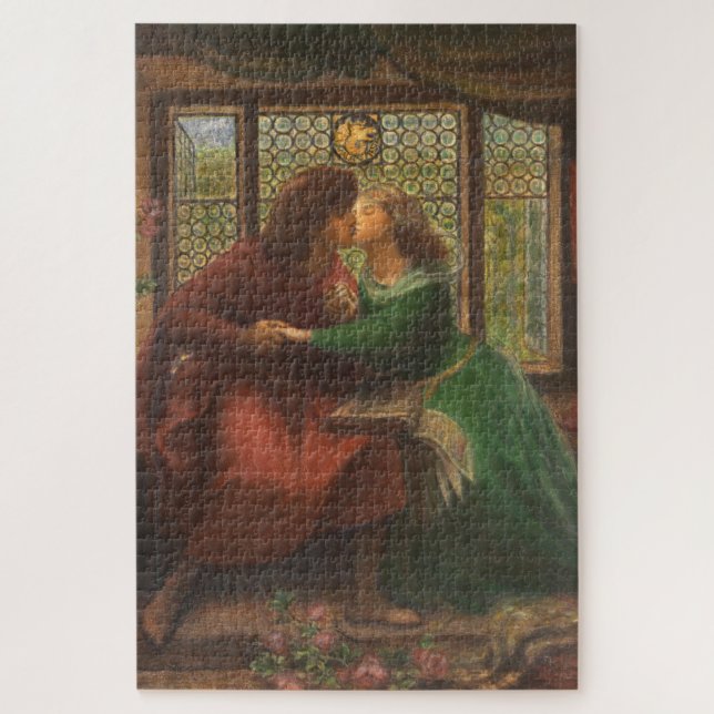 Puzzle Paolo et Francesca da Rimini (par Rossetti) (Vertical)