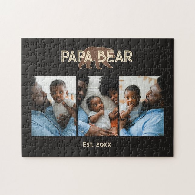 Puzzle Papa Bear Père Année de Fondation 3 Photo (Horizontal)