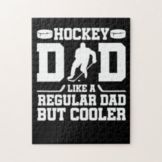 Puzzle Papa De Hockey Comme Un Père Régulier Mais Glacièr