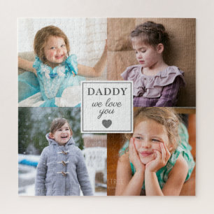 Puzzle Papa We Love You 4 Kids Photo Collage