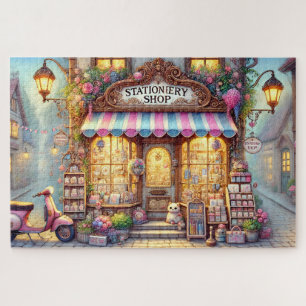 Puzzle Papeterie de rêve Boutique de chat Cozy Village