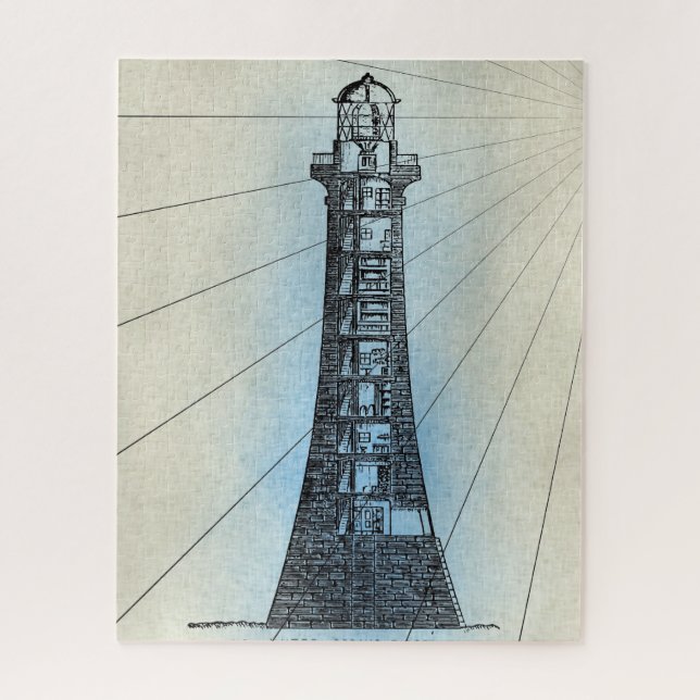 Puzzle Papier de soie Design Série Nautique 19 (Vertical)