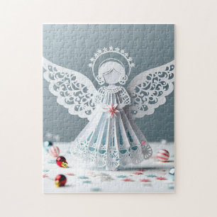Puzzle Papier dentelle Ange Artisanat de Noël Art