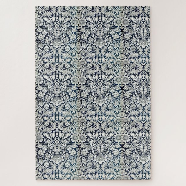 Puzzle - Papier Peint Bleu et Blanc (Vertical)