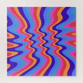 Puzzle Papier peint Hippie Trippy Retro des années 1960