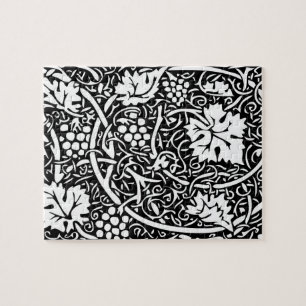 Puzzle Papier peint Motif William Morris Grape