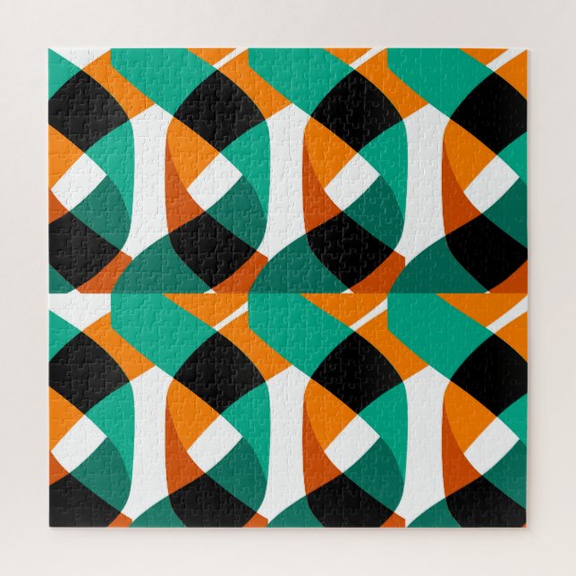 Puzzle Papier peint rétro : Conception Vintage (Vertical)