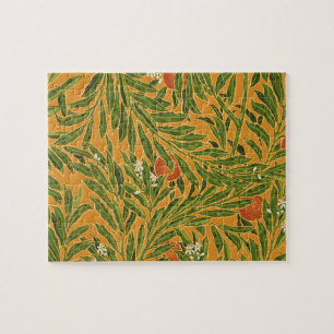 Puzzle Papier peint Vintage Orange Tree Motif Art Nouveau