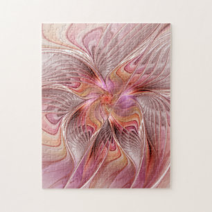 Puzzle Papillon Abstrait coloré Imaginaire Fractal Art