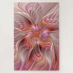 Puzzle Papillon Abstrait coloré Imaginaire Fractal Art