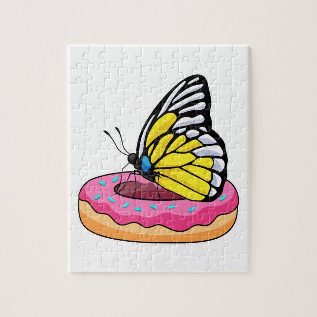 Puzzle Papillon avec Donut (Vertical)