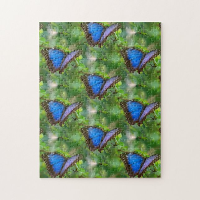 Puzzle Papillon bleu (Vertical)