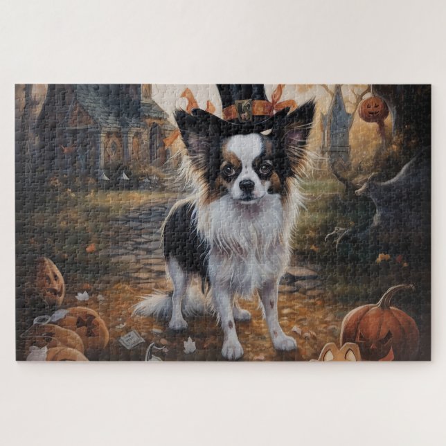 Puzzle Papillon Citrouille Halloween effroi (Horizontal)