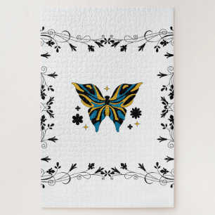 Puzzle Papillon Crépusculaire – Harmonie de Contraste Flo