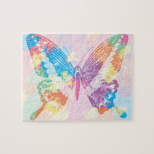 Puzzle Papillon d'aquarelle (Horizontal)