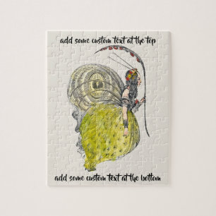 Puzzle Papillon de fantaisie mignon vintage avec des aile