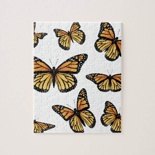 Puzzle Papillon de monarque orange (Vertical)