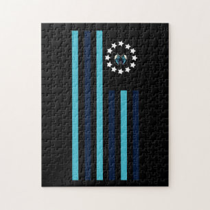 Puzzle Papillon - Drapeau