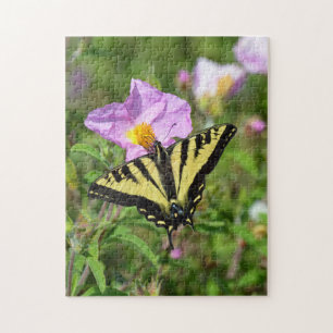 Puzzle Papillon jaune et noir
