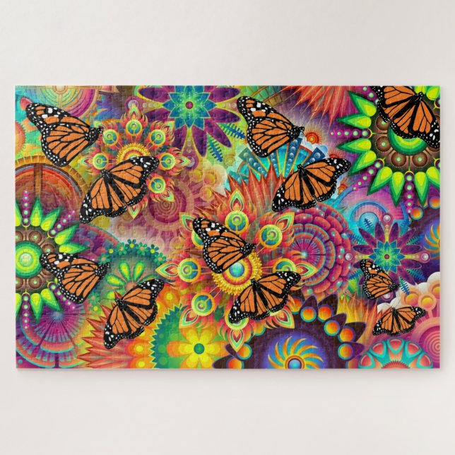 Puzzle papillon monarque (Horizontal)