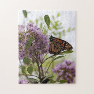 Puzzle Papillon monarque du Texas Fleur de Laurel