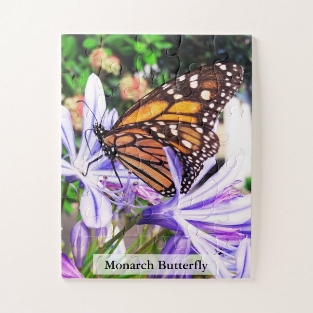 Puzzle Papillon Monarque Insecte Pollinisateur 30Pcs (Vertical)