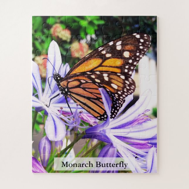 Puzzle Papillon Monarque Pollinisateur Insecte 56 Pièces (Vertical)