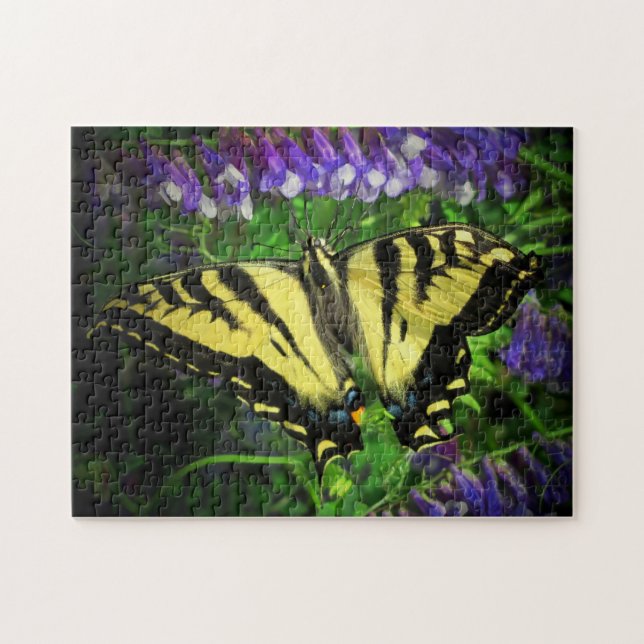 Puzzle Papillon noir et jaune (Horizontal)