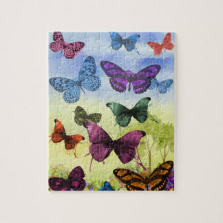 Puzzle Papillon papillon vintage Ancien art d'illustratio